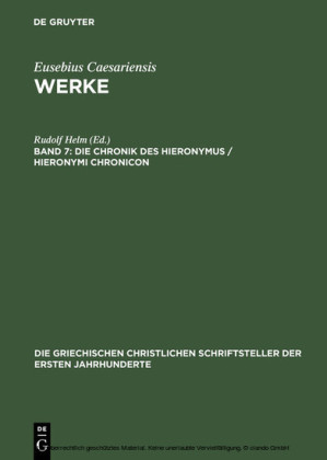 Die Chronik des Hieronymus / Hieronymi Chronicon