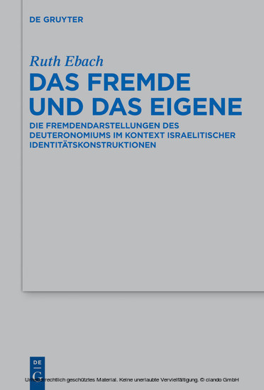 Das Fremde und das Eigene main product photo