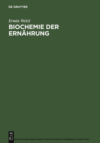 Biochemie der Ernährung main product photo