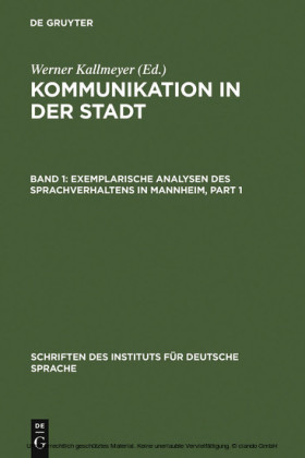 Exemplarische Analysen des Sprachverhaltens in Mannheim