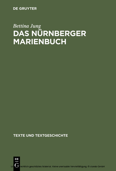 Das Nürnberger Marienbuch main product photo