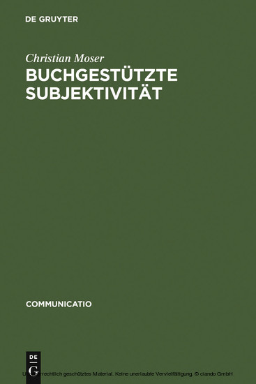 Buchgestützte Subjektivität main product photo