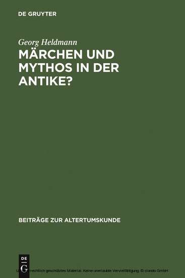 Märchen und Mythos in der Antike? main product photo