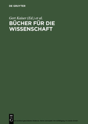 Bücher für die Wissenschaft