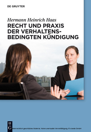 Recht und Praxis der verhaltensbedingten Kündigung main product photo