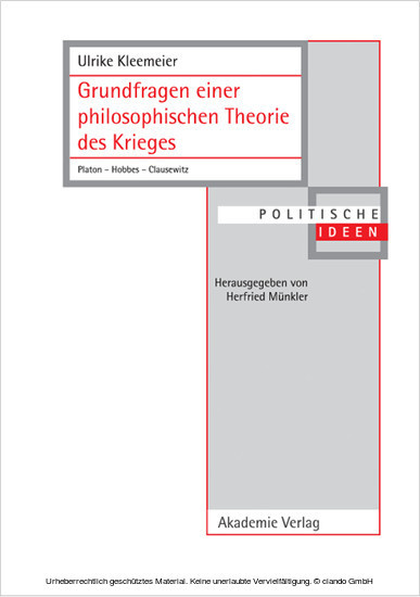 Grundfragen einer philosophischen Theorie des Krieges main product photo
