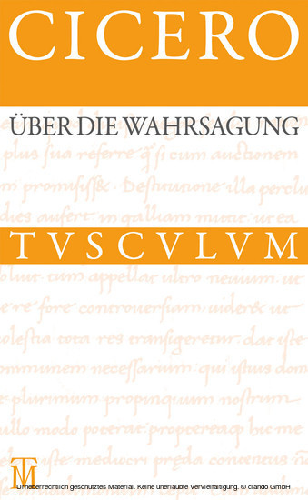 Über die Wahrsagung / De divinatione main product photo