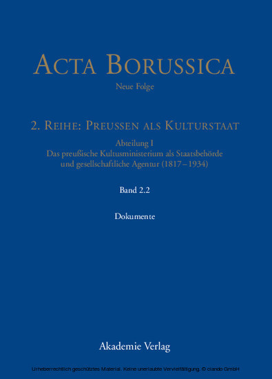 Das Kultusministerium auf seinen Wirkungsfeldern Schule, Wissenschaft, Kirchen, Künste und Medizinalwesen - Dokumente main product photo
