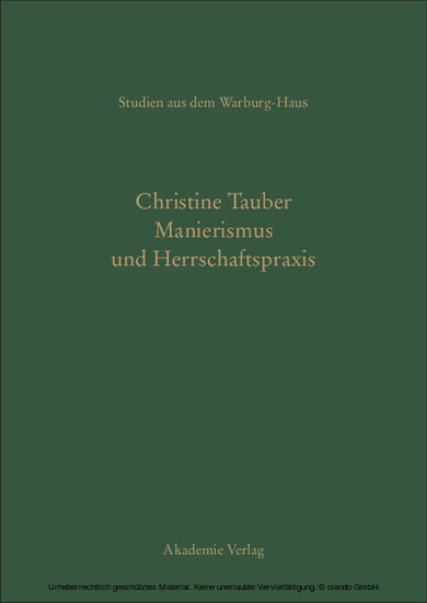 Manierismus und Herrschaftspraxis main product photo