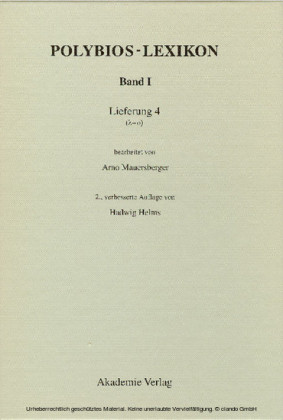 Band I, Lieferung 4 (lambda-omikron)