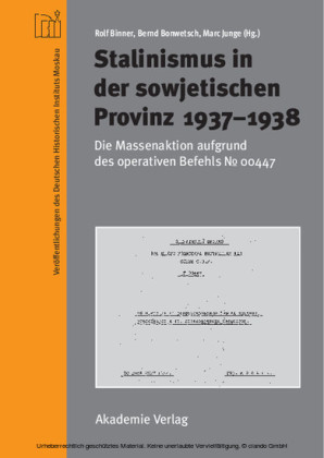 Stalinismus in der sowjetischen Provinz 1937-1938