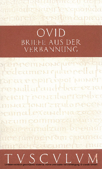 Briefe aus der Verbannung / Tristia. Epistulae ex Ponto main product photo