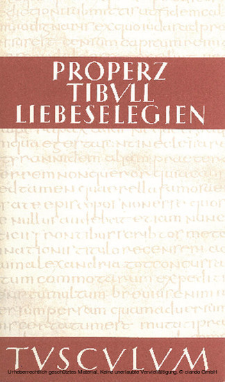 Liebeselegien. Carmina main product photo