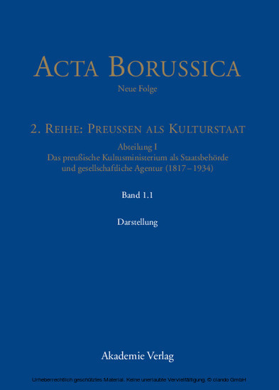 Die Behörde und ihr höheres Personal - Darstellung main product photo