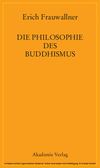 Die Philosophie des Buddhismus main product photo