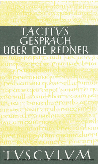 Das Gespräch über die Redner / Dialogus de Oratoribus main product photo