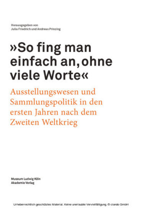 'So fing man einfach an, ohne viele Worte'