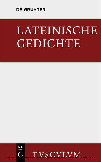Lateinische Gedichte im Urtext mit den schönsten Übertragungen deutscher Dichter main product photo