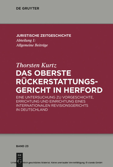 Das Oberste Rückerstattungsgericht in Herford main product photo