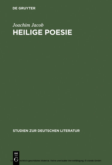 Heilige Poesie main product photo