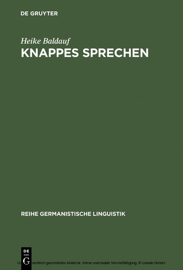 Knappes Sprechen main product photo
