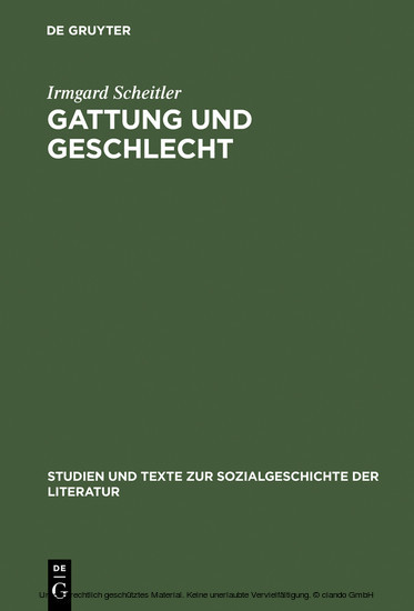 Gattung und Geschlecht main product photo