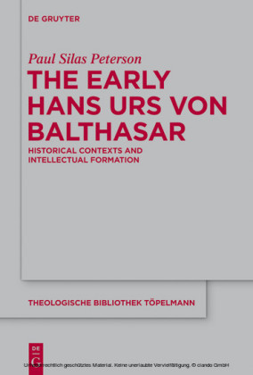 The Early Hans Urs von Balthasar