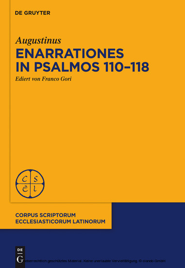 Enarrationes in Psalmos 110-118 main product photo