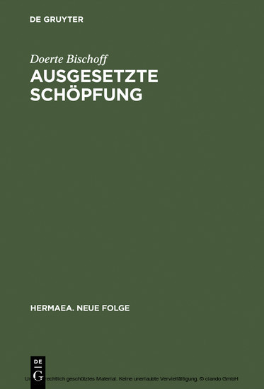 Ausgesetzte Schöpfung main product photo