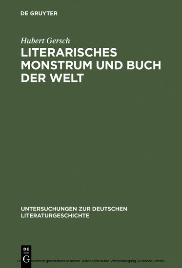 Literarisches Monstrum und Buch der Welt main product photo
