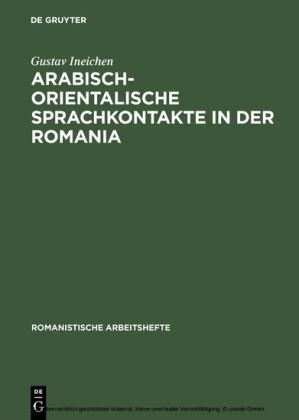 Arabisch-orientalische Sprachkontakte in der Romania