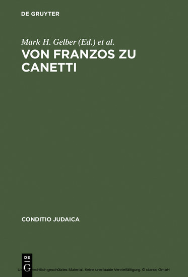 Von Franzos zu Canetti main product photo