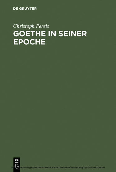 Goethe in seiner Epoche main product photo
