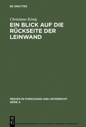 Ein Blick auf die Rückseite der Leinwand