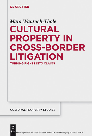 Cultural Property in Cross-Border Litigation main product photo