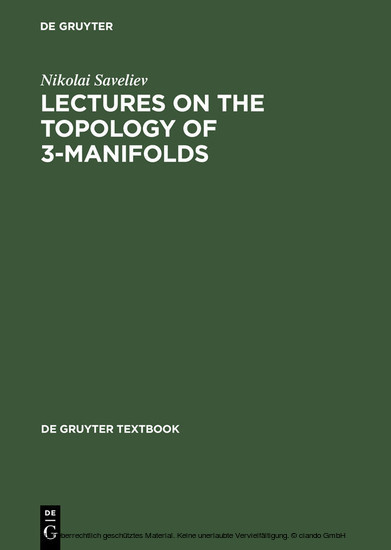Lectures on the Topology of 3-Manifolds main product photo