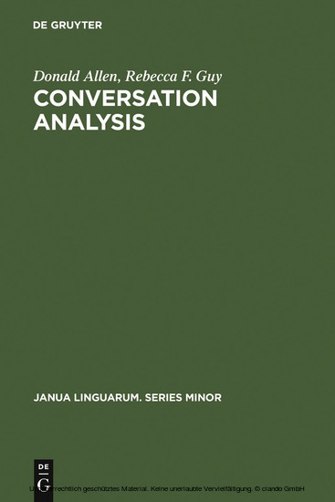 Conversation Analysis main product photo