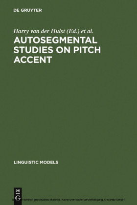 Autosegmental Studies on Pitch Accent