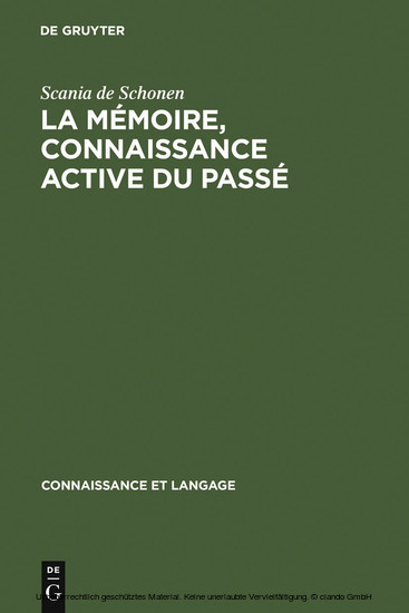 La mémoire, connaissance active du passé main product photo