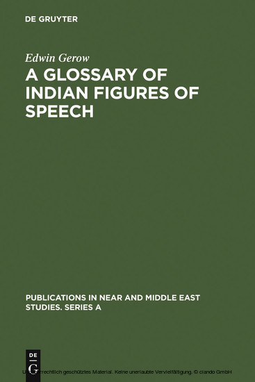 A Glossary of Indian Figures of Speech main product photo