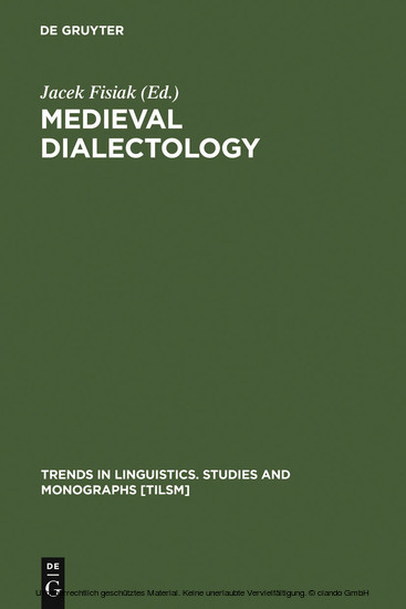 Medieval Dialectology main product photo