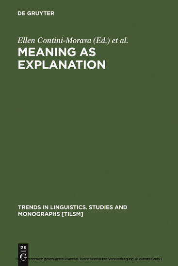 Meaning as Explanation main product photo