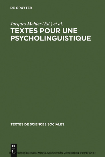 Textes pour une psycholinguistique main product photo