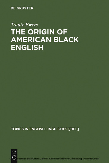 The Origin of American Black English main product photo