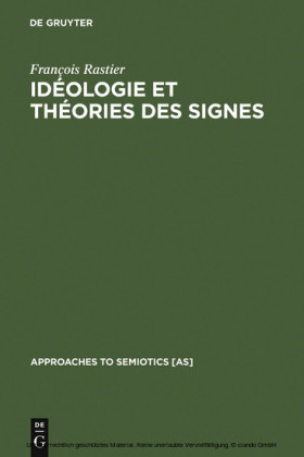 Idéologie et théorie des signes