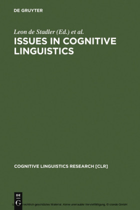 Issues in Cognitive Linguistics