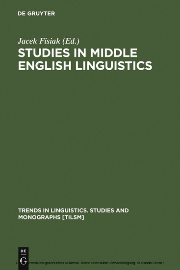Studies in Middle English Linguistics main product photo
