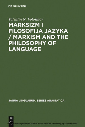Marksizm i filosofija Jazyka / Marxism and the Philosophy of Language
