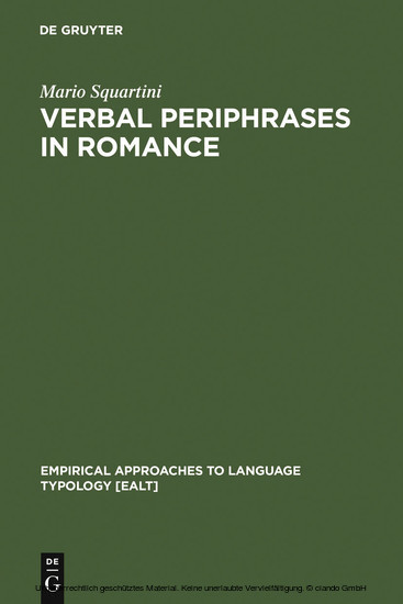 Verbal Periphrases in Romance main product photo