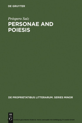 Personae and Poiesis